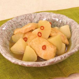 「鶏むね肉と大根のポン酢煮」のレシピ動画