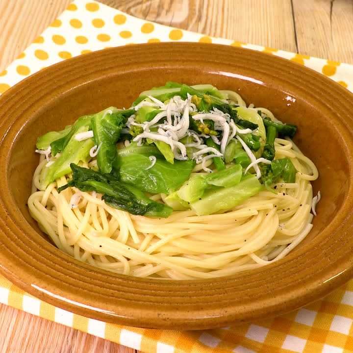 春キャベツとしらすのパスタ