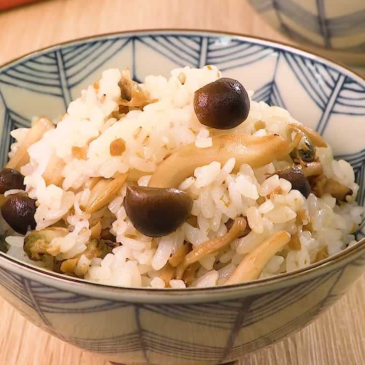 あさりとしめじの混ぜご飯