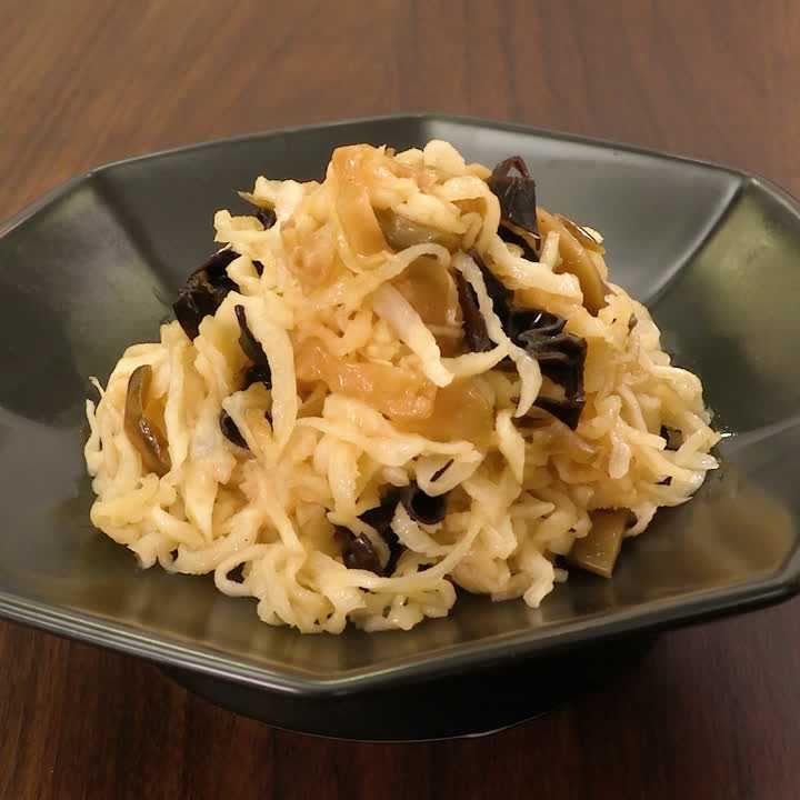 パリパリ切り干し大根ときくらげのザーサイあえ