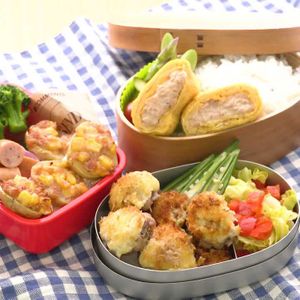 「梅を使った弁当おかず3選」のレシピ動画