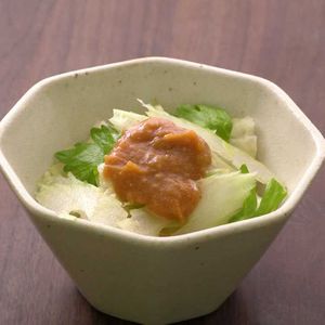 セロリの酢味噌かけ
