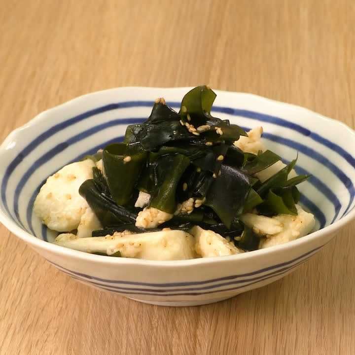 わかめと長芋のごま中華和え