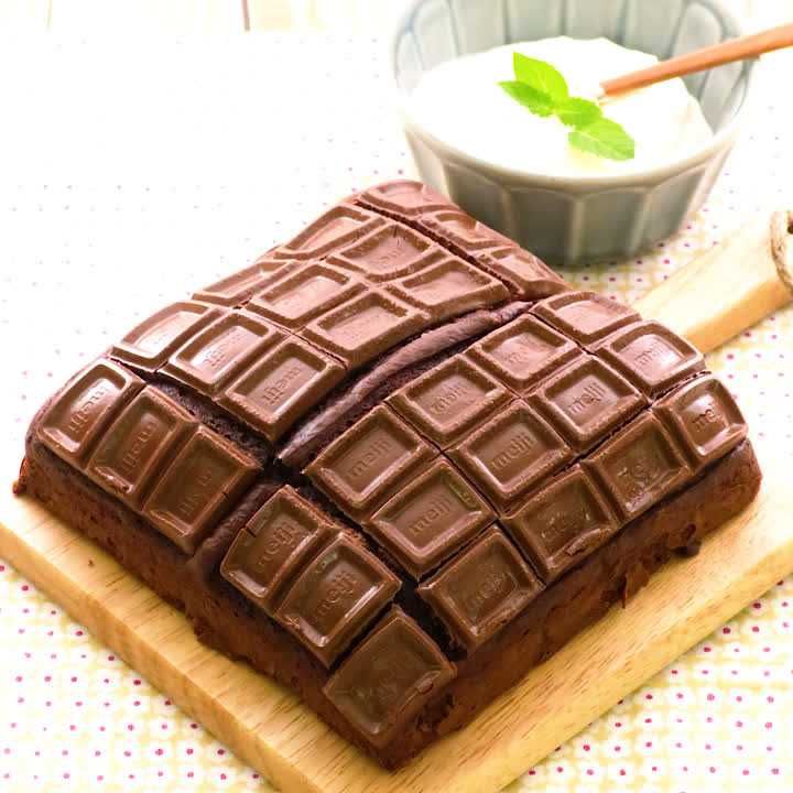 可愛い見た目 板チョコケーキのレシピ動画 作り方 Delish Kitchen