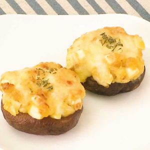 「しいたけのタルタルのせ焼き」のレシピ動画