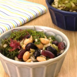 海藻と豆の和風和え