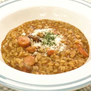 「カレーリゾット」のレシピ動画