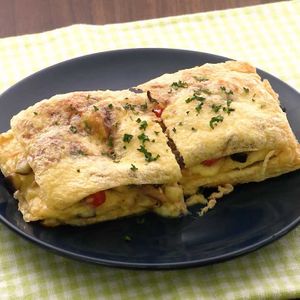 ツナとなすのラザニア風