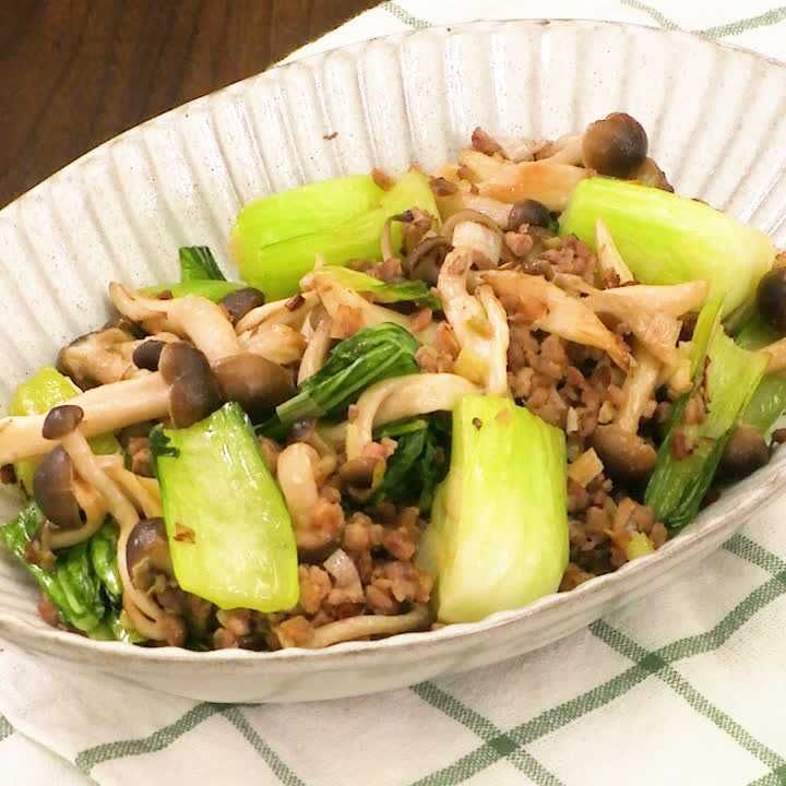 牛肉とチンゲン菜の中華炒め