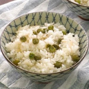 塩麹グリンピースごはん