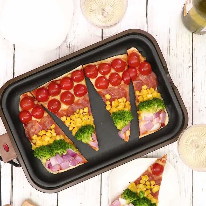 カラフルプレートピザ