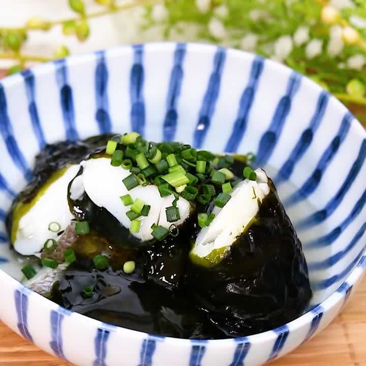 わかめと鱈の銀あんがけ