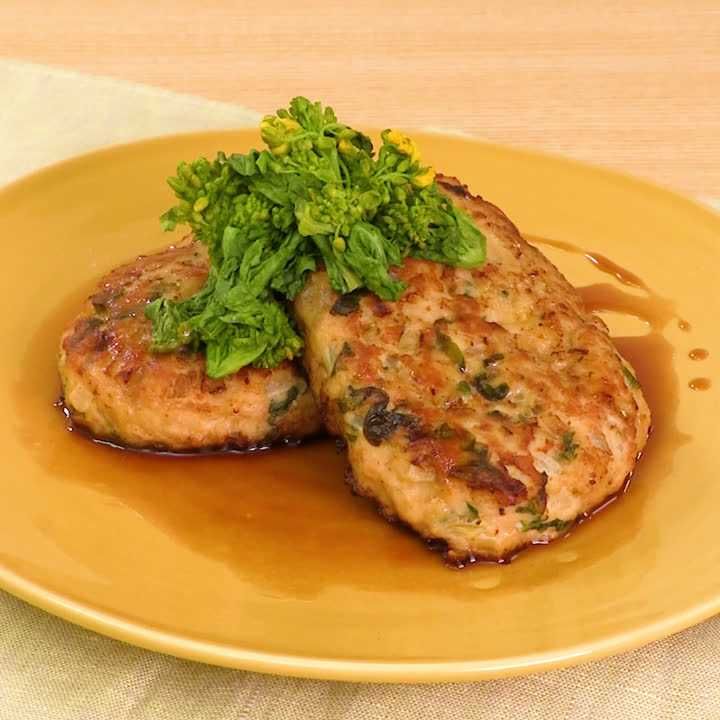 菜の花ハンバーグ