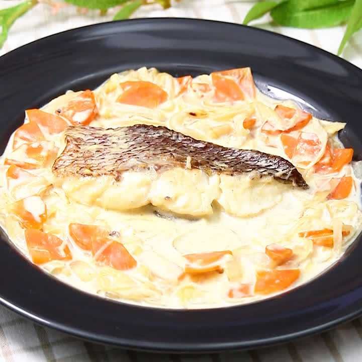 鯛のクリーム煮