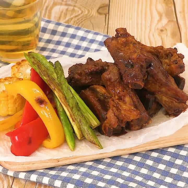 スペアリブのマーマレード焼き