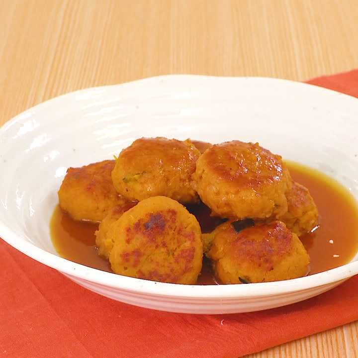 かぼちゃの中華つくね