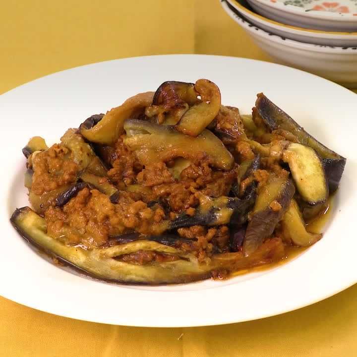 ナスのカレーチーズ蒸し