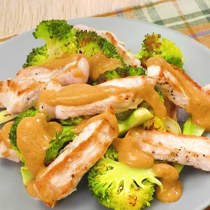 ブロッコリーと豚肉のホットサラダ