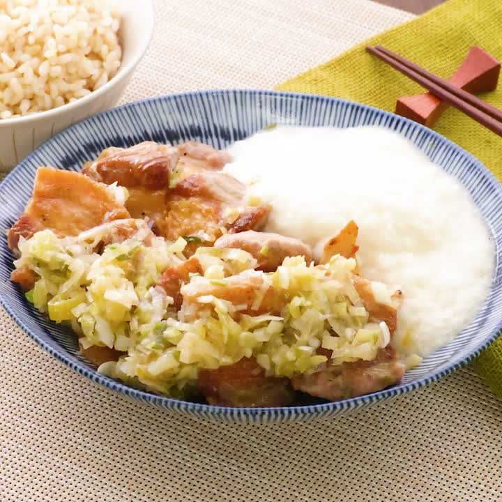 ねぎ塩とろろ豚