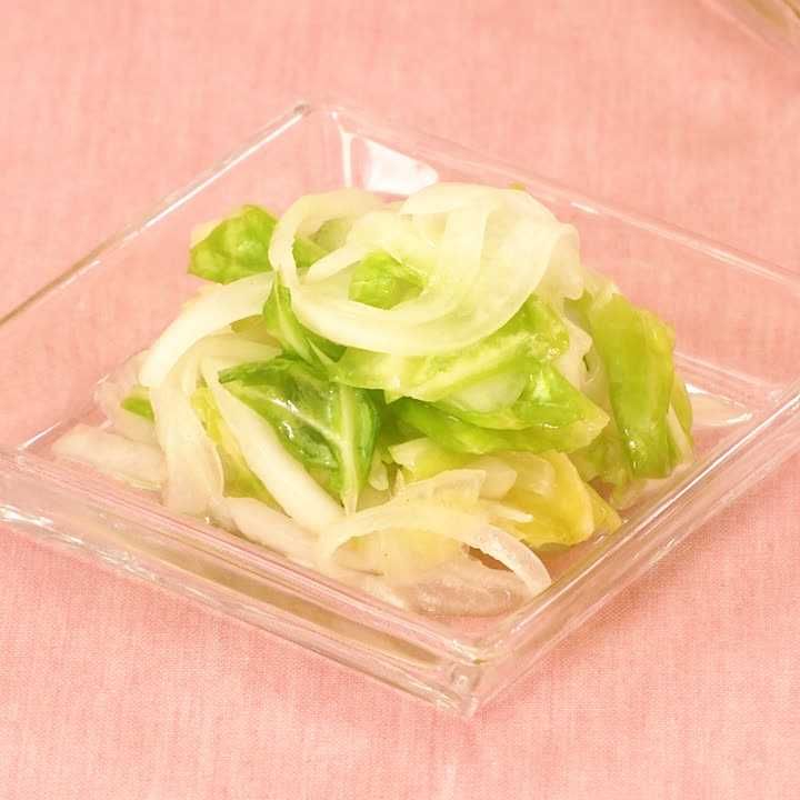 春キャベツと新玉ねぎの和風マリネ