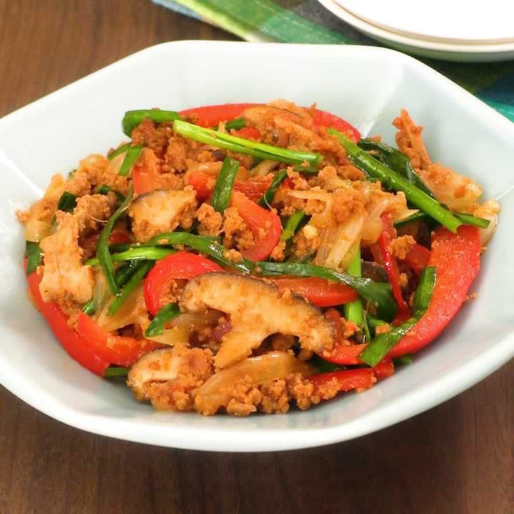 野菜とひき肉のプルコギ風