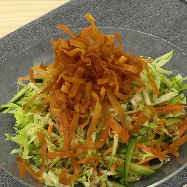 パリパリワンタンの柚子胡椒サラダ