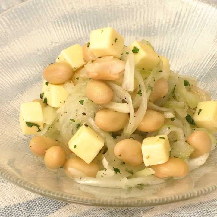 大豆と玉ねぎのマリネ