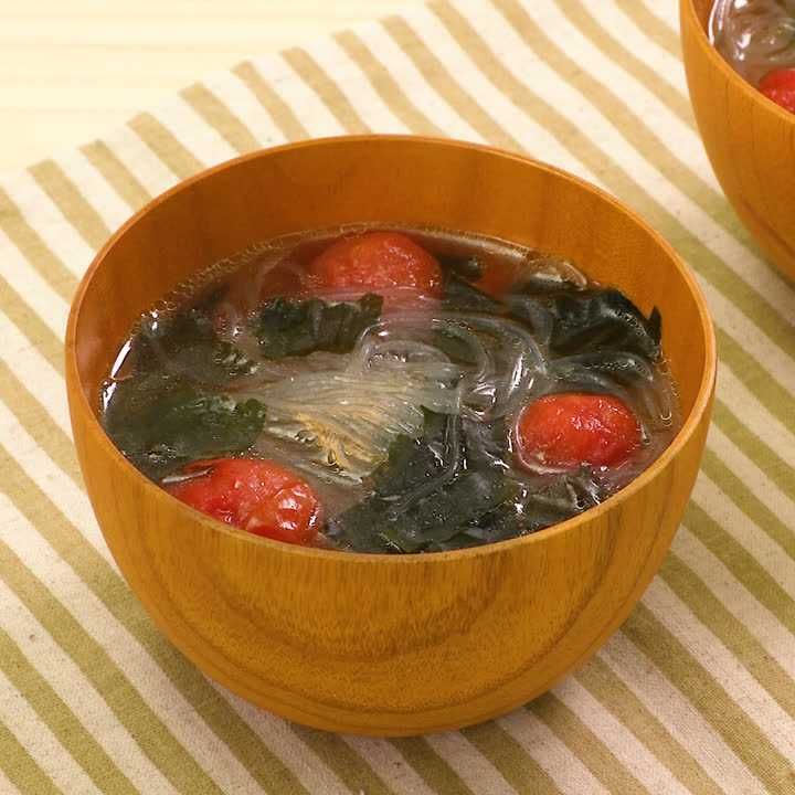 わかめと春雨の中華スープ