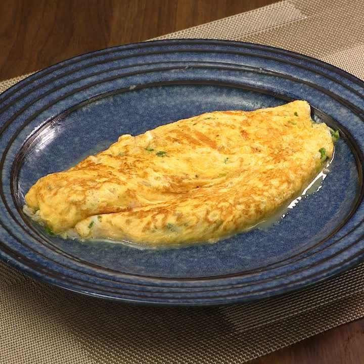 しらすとねぎのオムレツ