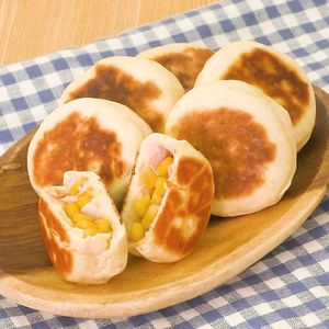 「お好み焼き粉で簡単おやき」のレシピ動画