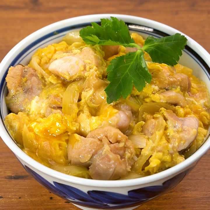 めんつゆで親子丼