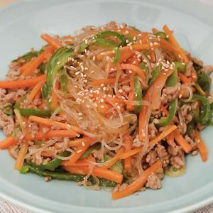 ひき肉チャプチェ