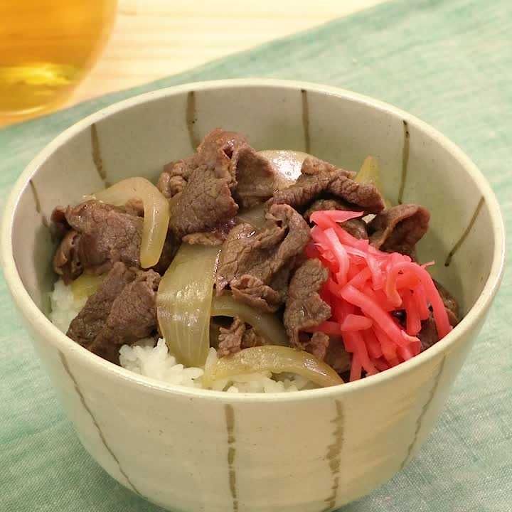 めんつゆで簡単！牛丼