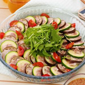 「夏野菜の豚バラミルフィーユ蒸し」のレシピ動画