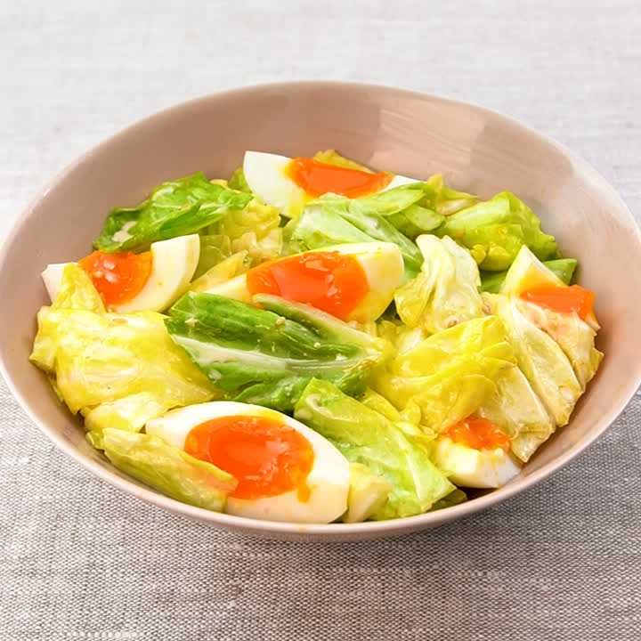 シーフードとキャベツのサラダのレシピ