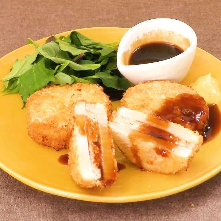 大根と鶏ひき肉のはさみカツ
