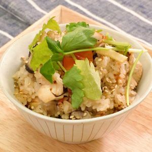 鶏肉と生姜の炊き込みご飯