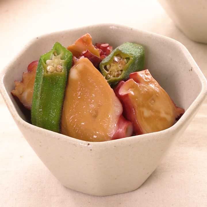 タコとオクラのさっぱりマリネ