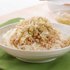 ねぎ塩納豆そうめん