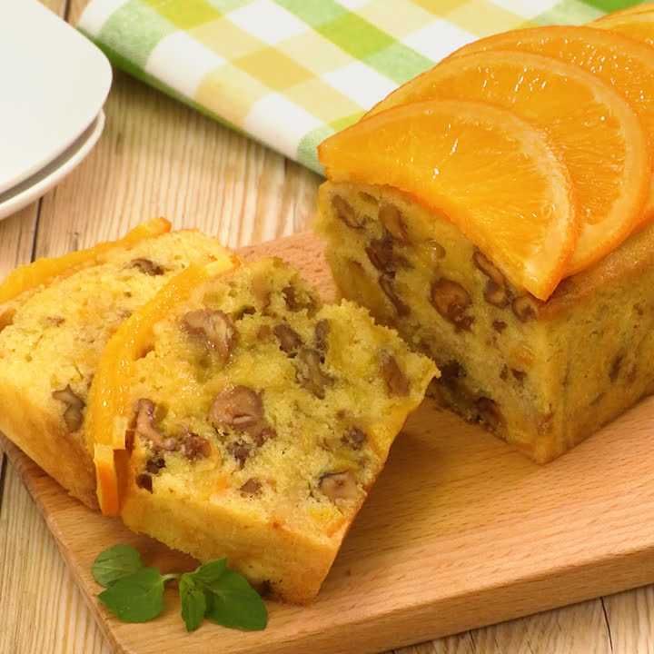オレンジとくるみのパウンドケーキ