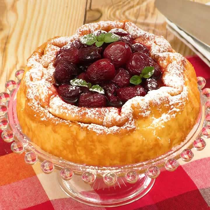 おもてなしに アメリカンチェリーのチーズケーキのレシピ動画 作り方 Delish Kitchen