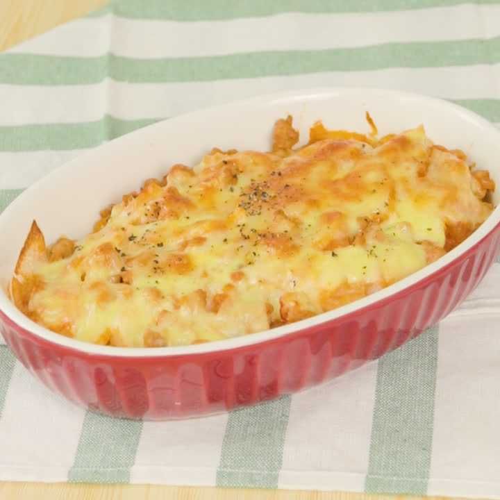 長芋とひき肉のチーズ焼き
