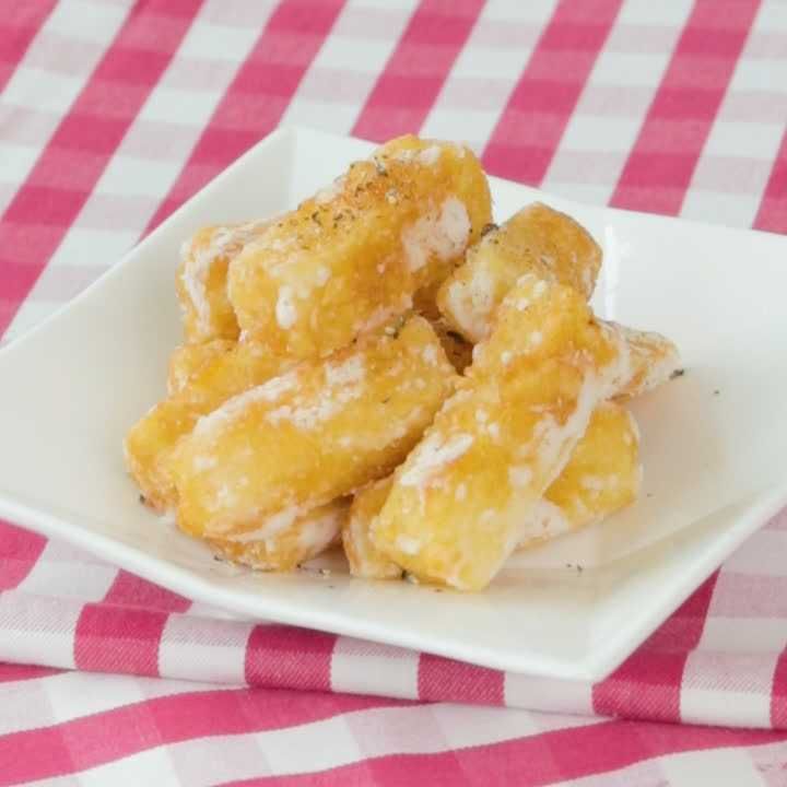 長芋のガーリックペッパー揚げ