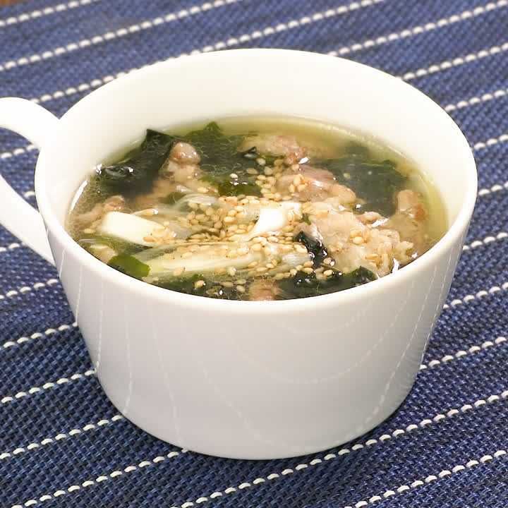 韓国風わかめスープ