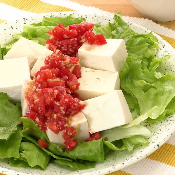 豆腐サラダ 新しょうがドレッシング