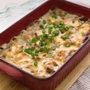 「豚肉ときのことの味噌クリームグラタン」のレシピ動画