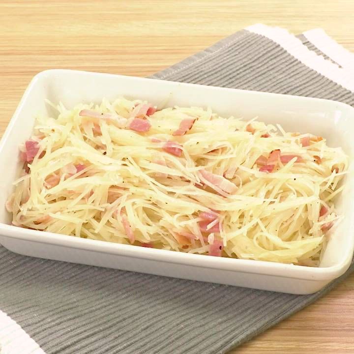 じゃがいもとベーコンきんぴら