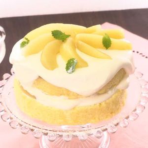 「白桃缶のショートケーキ」のレシピ動画