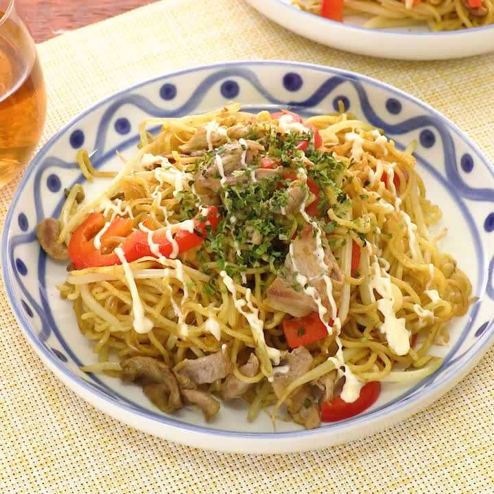 カレーマヨ焼きそば