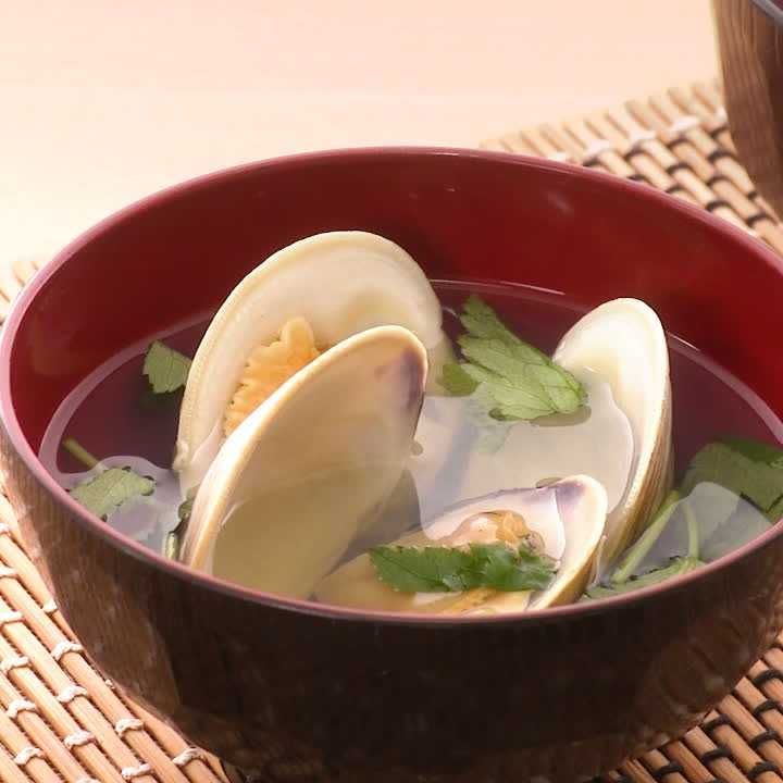 ホンビノス貝のお吸い物
